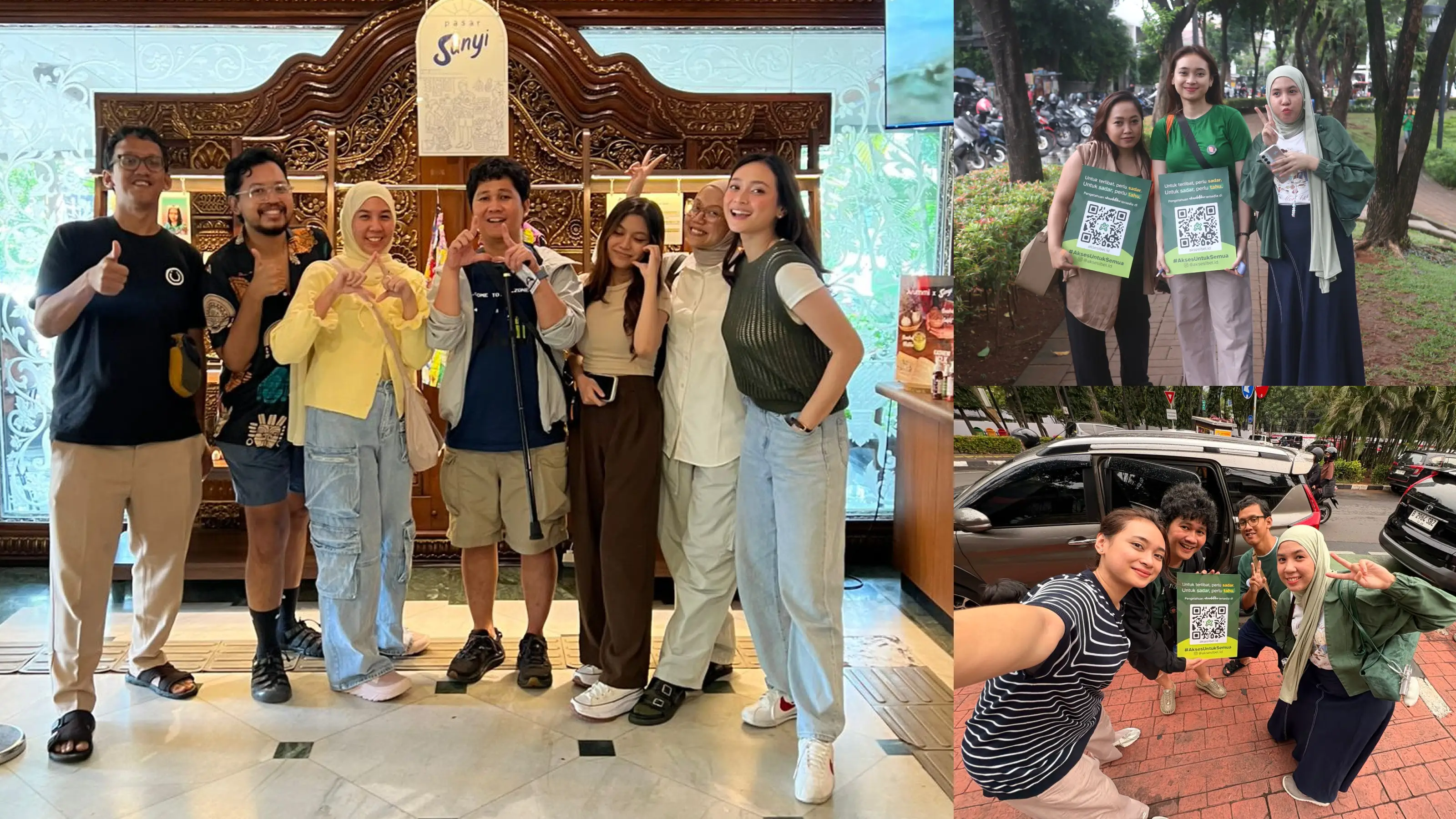 Kolase foto tim Aksesibel